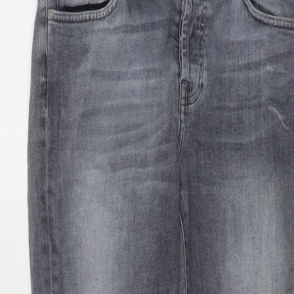 7 For All Mankind Womens Blue Cotton Skinny Jeans Size 27 in L27 in Regular Button