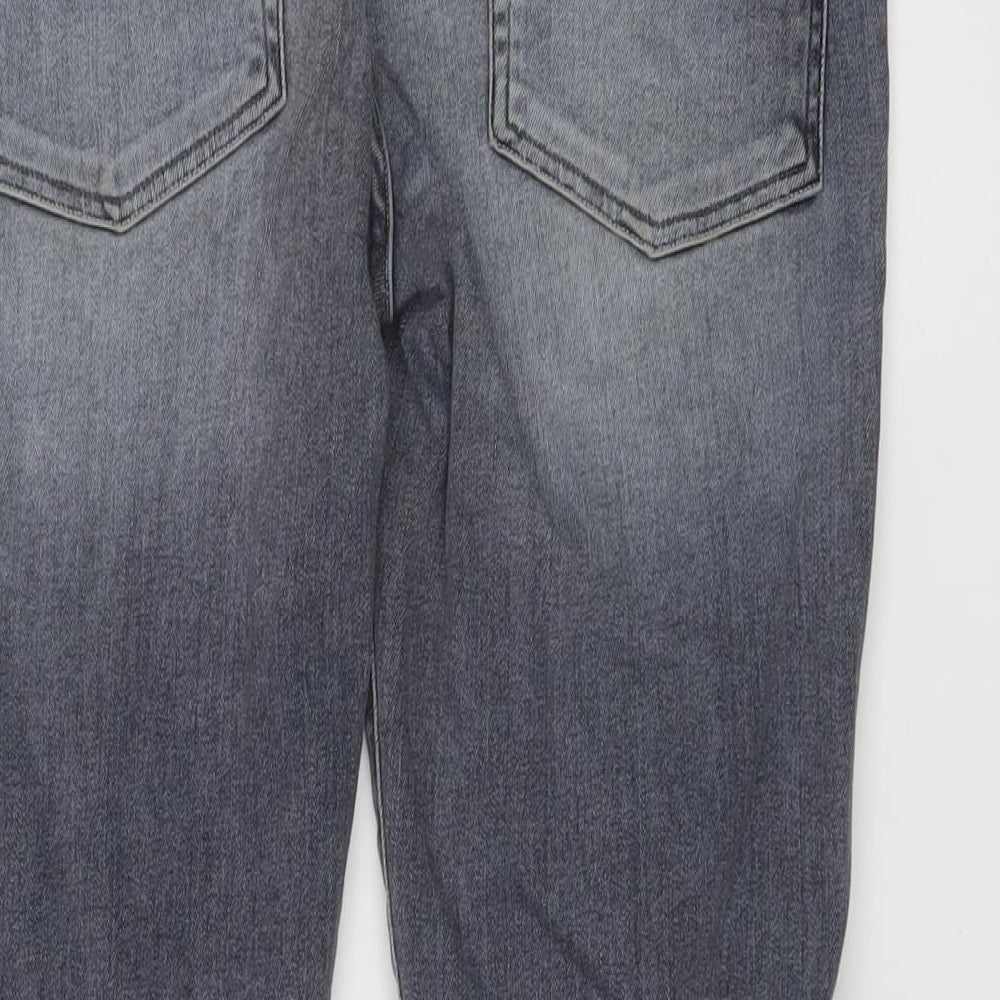 7 For All Mankind Womens Blue Cotton Skinny Jeans Size 27 in L27 in Regular Button