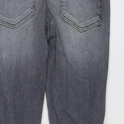 7 For All Mankind Womens Blue Cotton Skinny Jeans Size 27 in L27 in Regular Button