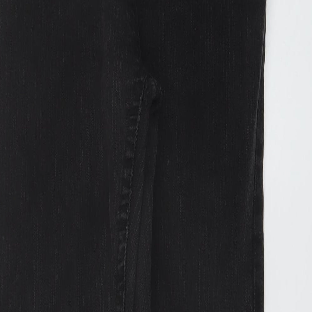 Denim & Co. Womens Grey Cotton Skinny Jeans Size 12 L30 in Regular Button