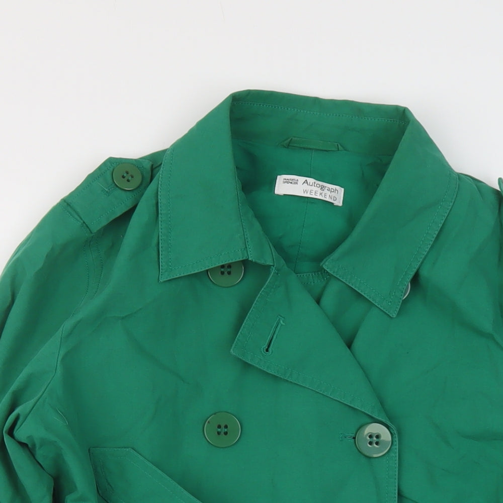 Autograph Womens Green Jacket Size 10 Button