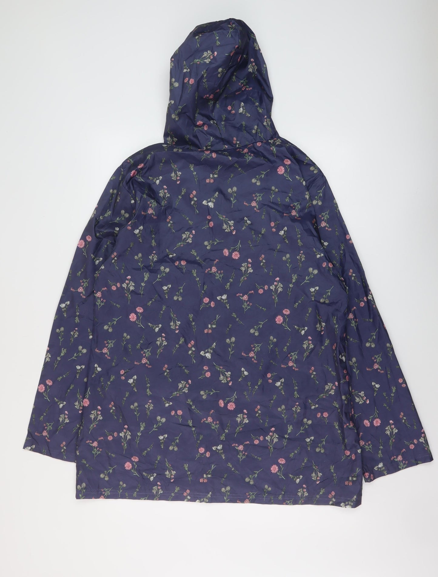 Womens UK Size M Anna De Lancay Blue Rain Coat