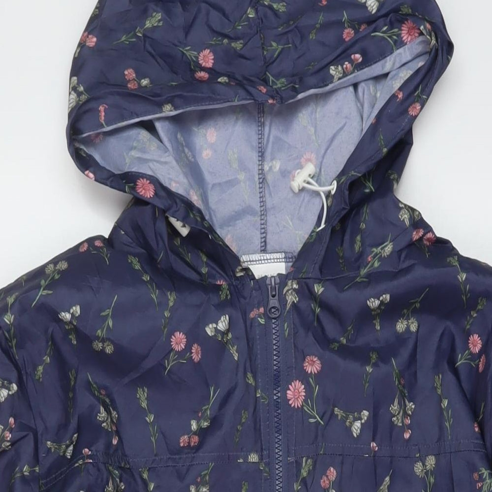 Womens UK Size M Anna De Lancay Blue Rain Coat