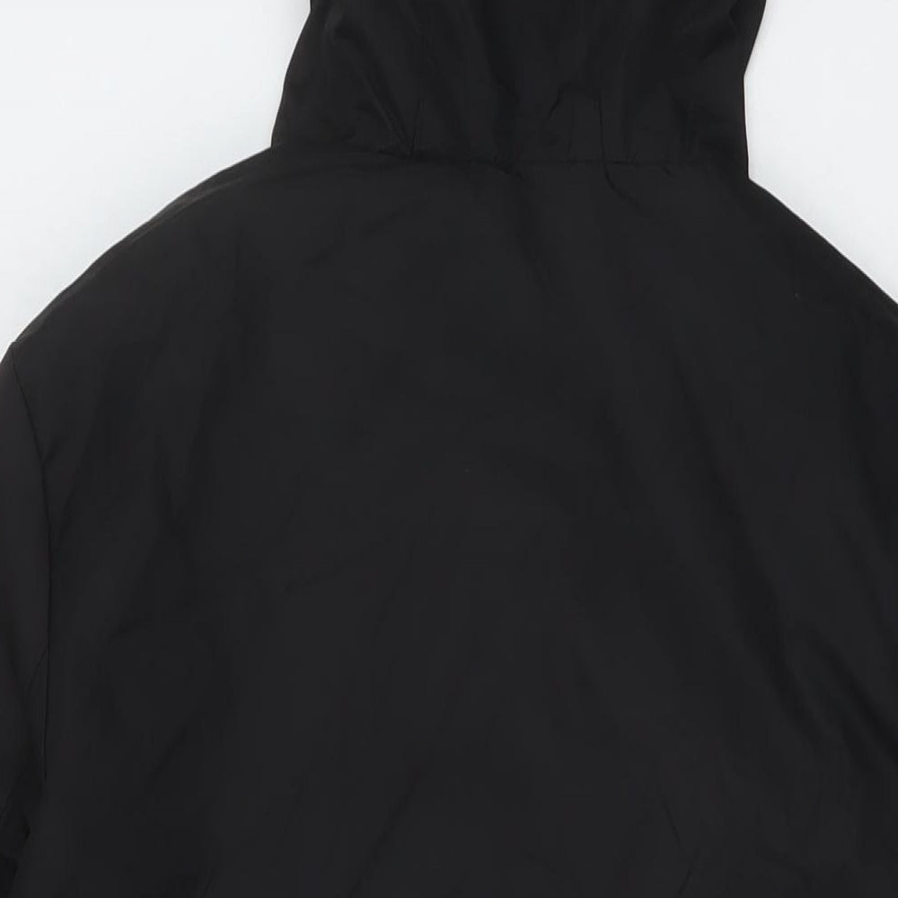 Jasambac Womens Black Rain Coat Coat Size S Zip