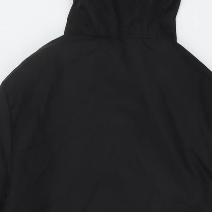Jasambac Womens Black Rain Coat Coat Size S Zip