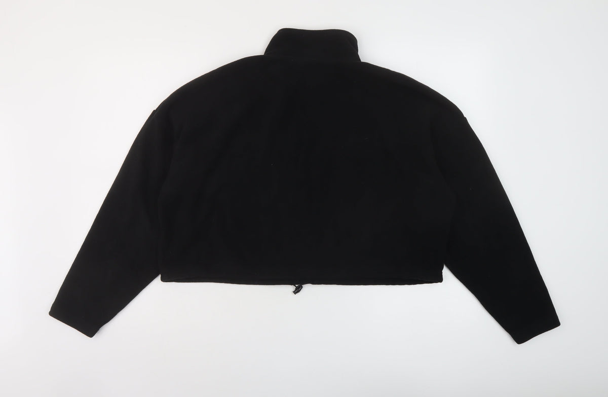 FACTORIE Womens Black Polyester Pullover Sweatshirt Size S Zip