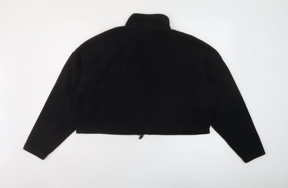 FACTORIE Womens Black Polyester Pullover Sweatshirt Size S Zip