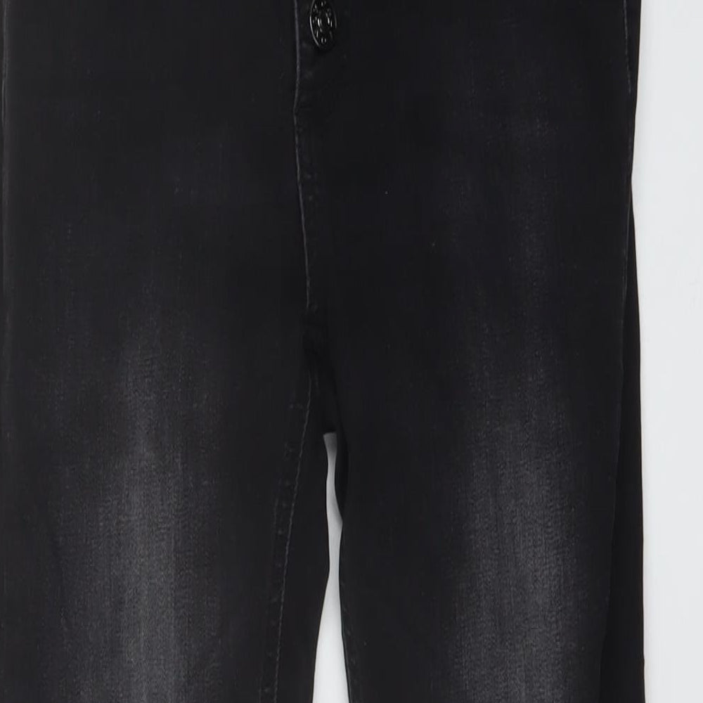 Only Womens Grey Cotton Skinny Jeans Size 24 in L30 in Regular Button