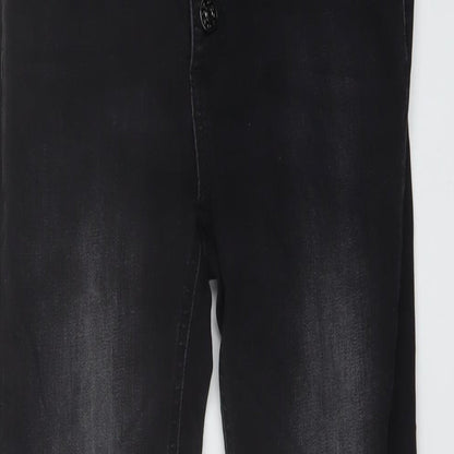 Only Womens Grey Cotton Skinny Jeans Size 24 in L30 in Regular Button