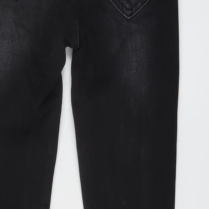 Only Womens Grey Cotton Skinny Jeans Size 24 in L30 in Regular Button