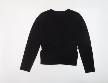Womens UK Size 14 Red Herring Black Pullover Jumper