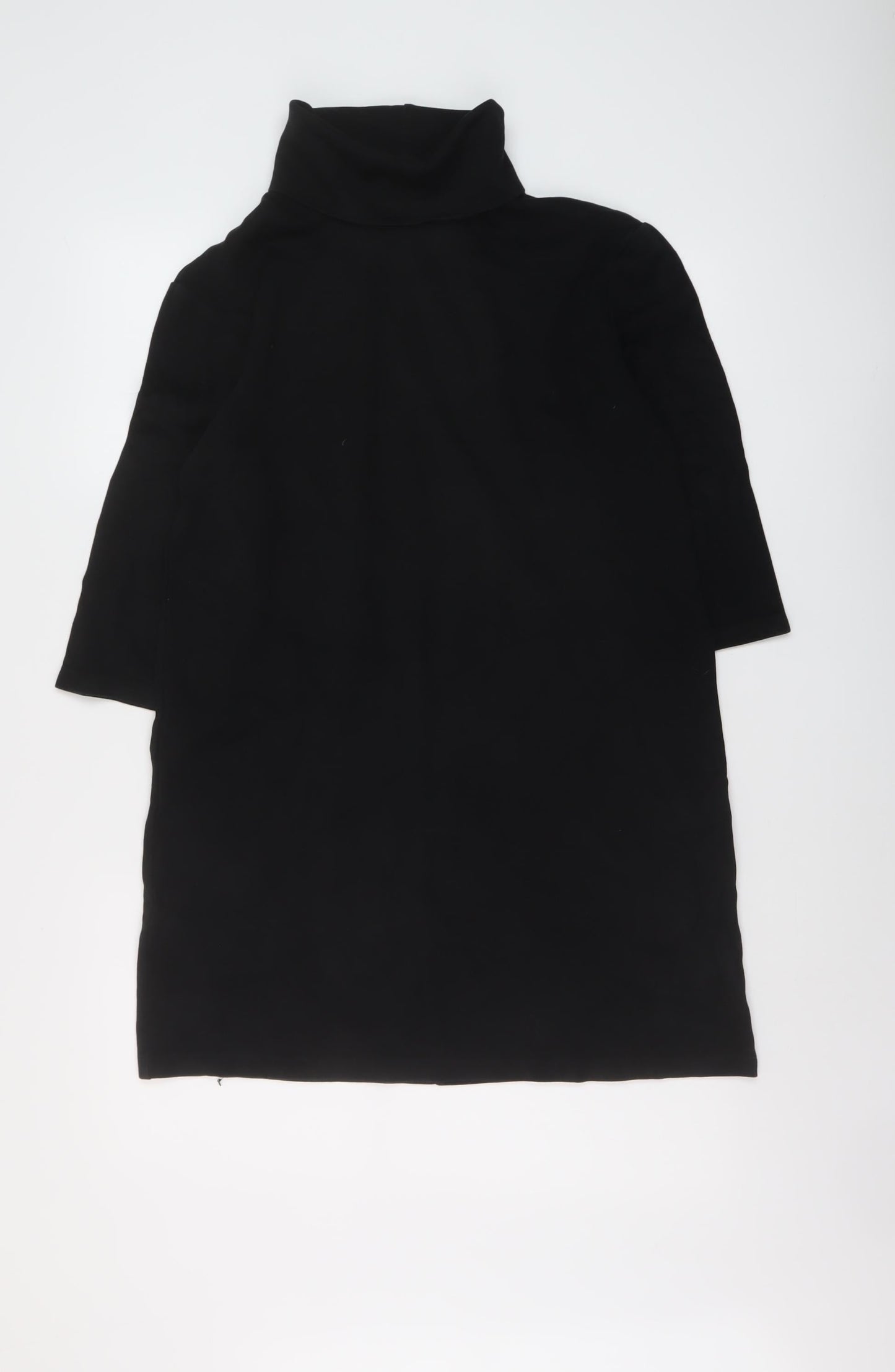 Womens UK Size S Zara Black Tunic Blouse