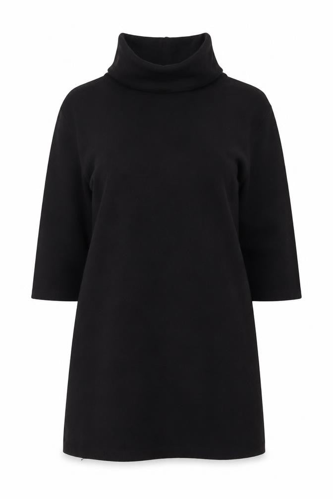 Womens UK Size S Zara Black Tunic Blouse