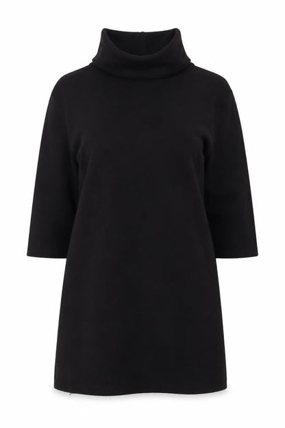 Womens UK Size S Zara Black Tunic Blouse