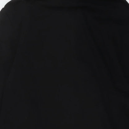 Womens UK Size S Zara Black Tunic Blouse