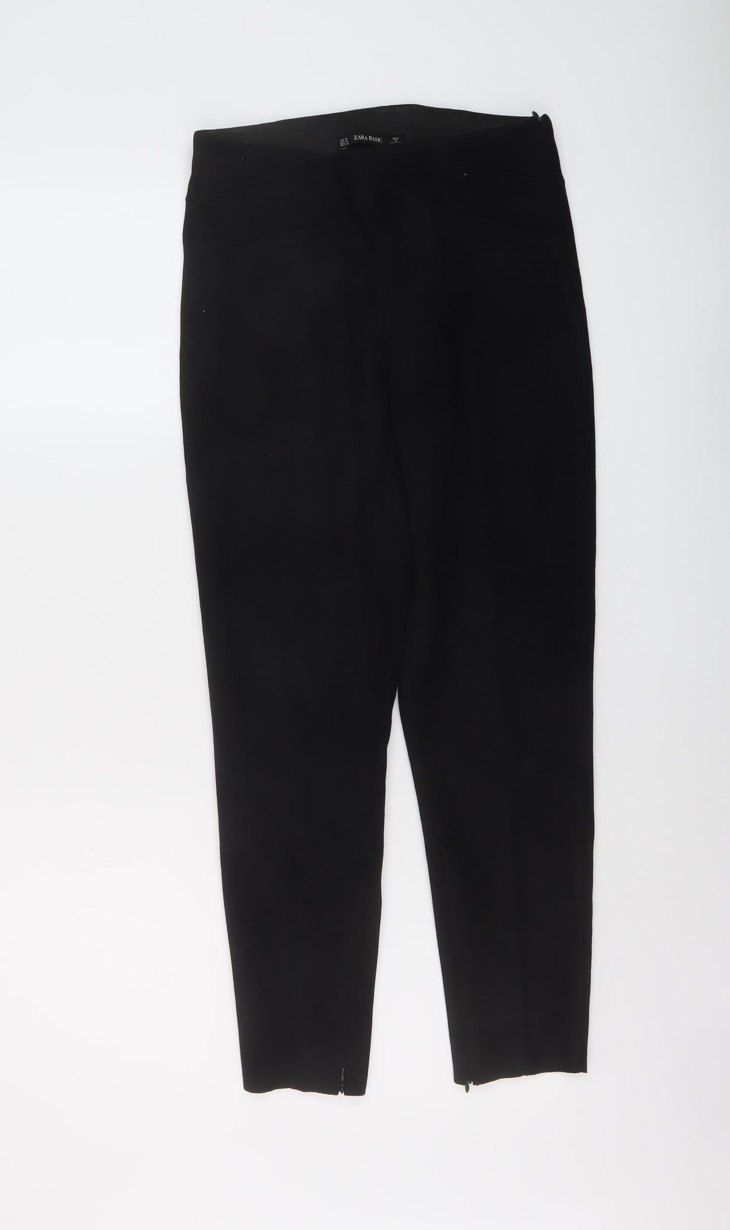 Womens UK Size M Zara Regular Fit  Black Trousers