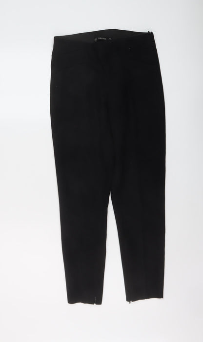 Womens UK Size M Zara Regular Fit  Black Trousers