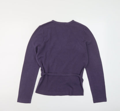 Womens UK Size 14 Red Herring Purple Pullover Jumper
