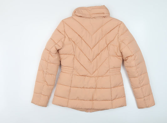Womens UK Size 6 Dorothy Perkins Pink Puffer Jacket