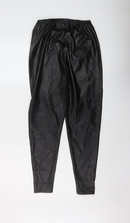 Womens UK Size 12 PRETTYLITTLETHING Regular Fit Jegging Black Trousers