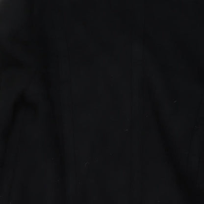 Jaegere Womens Black Overcoat Coat Size 16 Snap