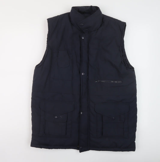 Mens UK Size L Fortress Blue Gilet