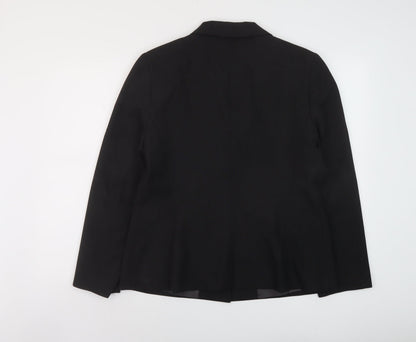 Jacqui E Womens Grey Jacket Size 16 Button