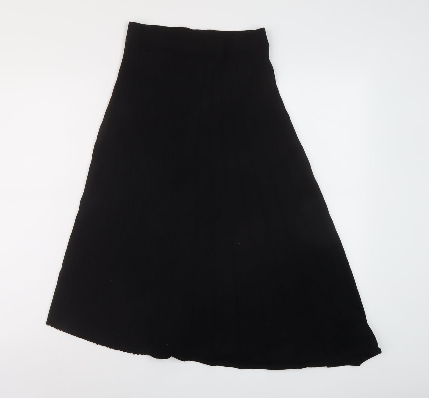 & Other Stories Womens Black Viscose A-Line Skirt Size S