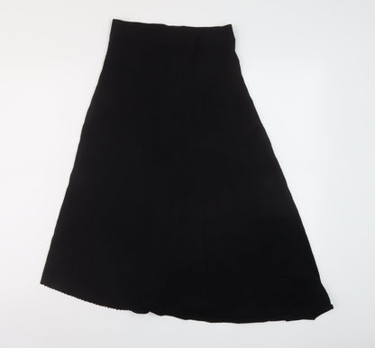 & Other Stories Womens Black Viscose A-Line Skirt Size S
