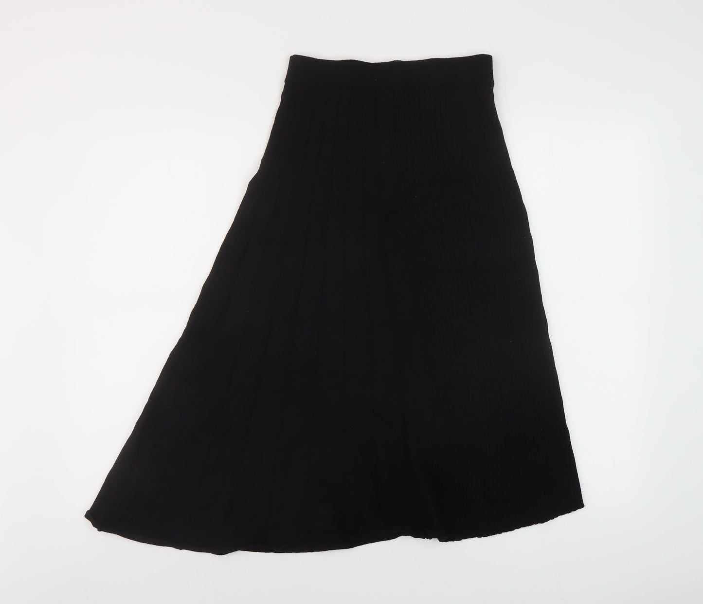 & Other Stories Womens Black Viscose A-Line Skirt Size S