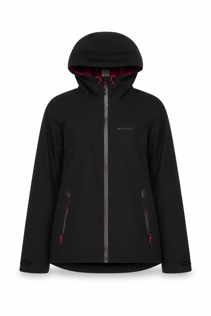 Womens UK Size XS DECATHLON Black Rain Coat