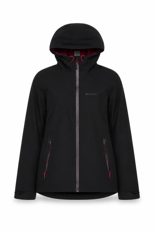 Womens UK Size XS DECATHLON Black Rain Coat