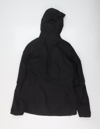 Womens UK Size XS DECATHLON Black Rain Coat