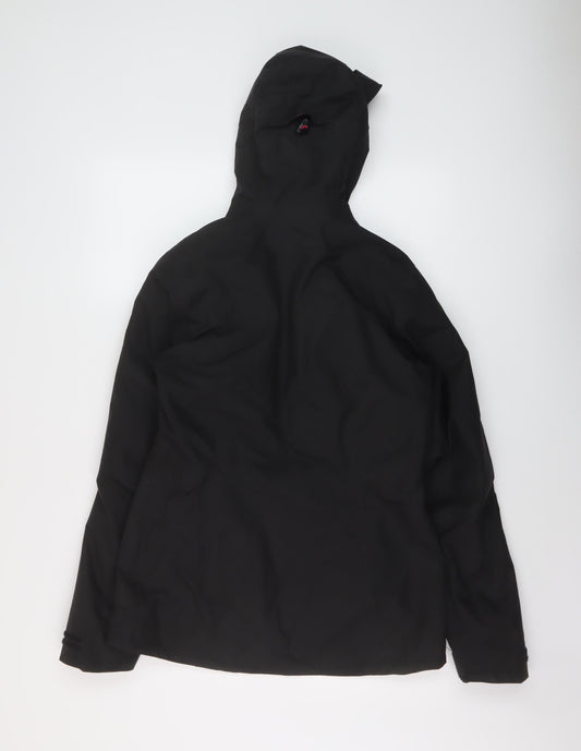 Womens UK Size XS DECATHLON Black Rain Coat