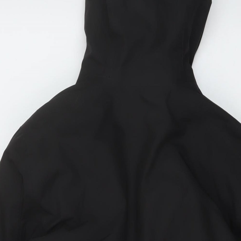 Womens UK Size XS DECATHLON Black Rain Coat