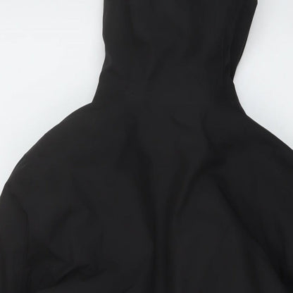 Womens UK Size XS DECATHLON Black Rain Coat