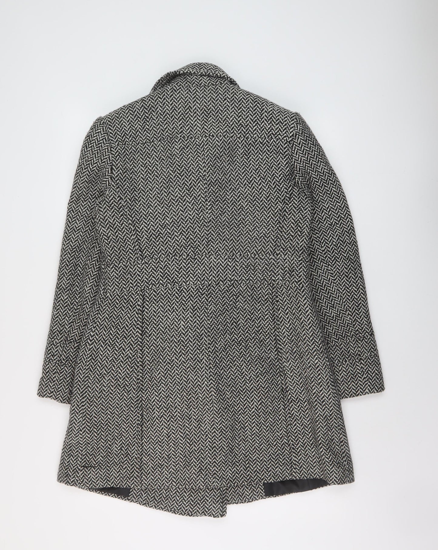 Womens UK Size 10 BHS Black Pea Coat