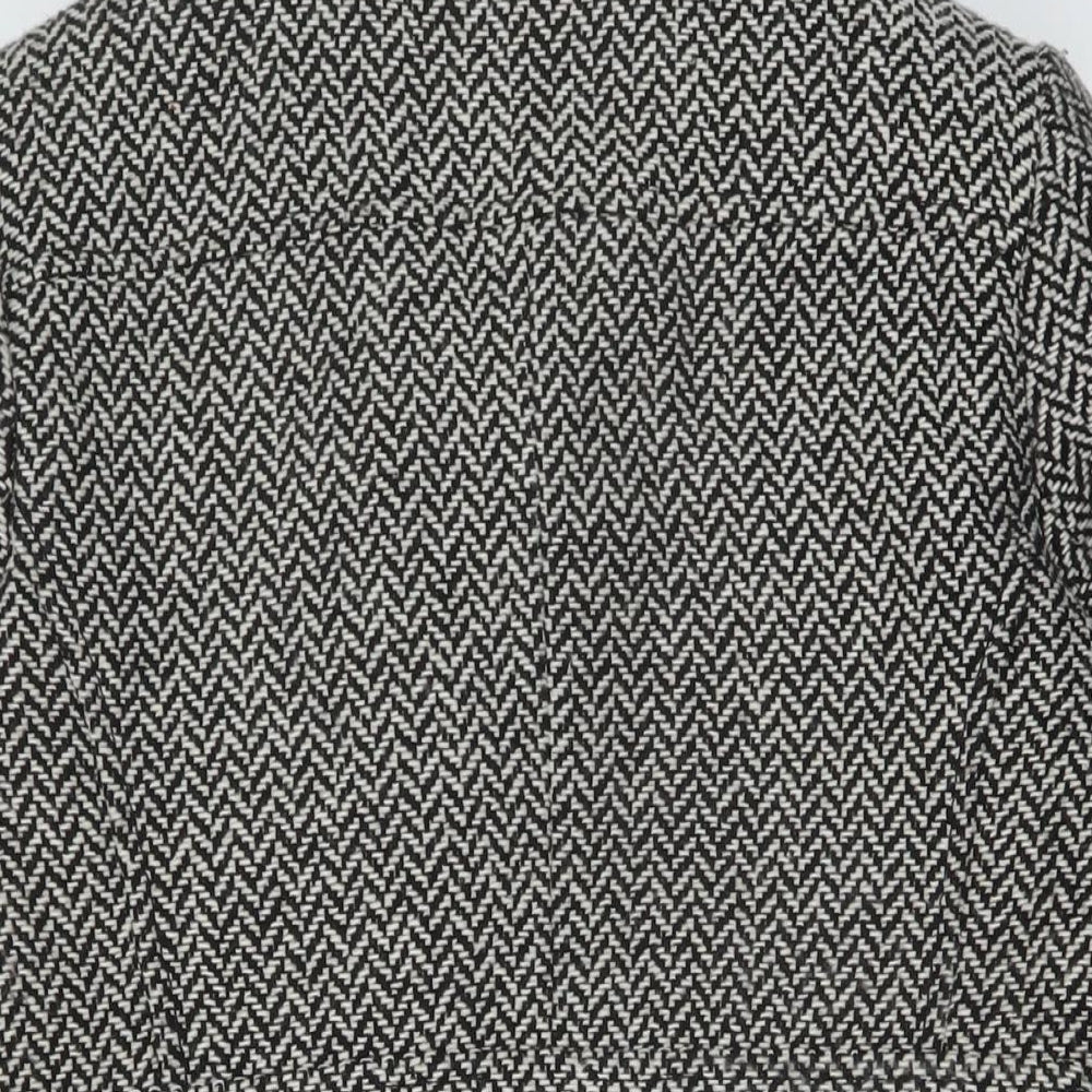 Womens UK Size 10 BHS Black Pea Coat