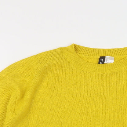 Womens UK Size S H&M Yellow Pullover Jumper