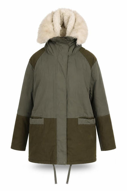 Womens UK Size 10 Topshop Green Parka Coat