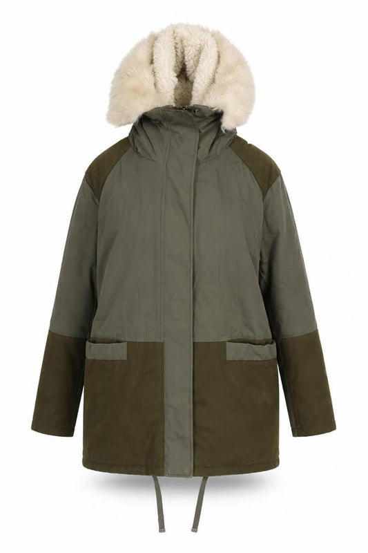 Womens UK Size 10 Topshop Green Parka Coat