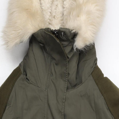 Womens UK Size 10 Topshop Green Parka Coat