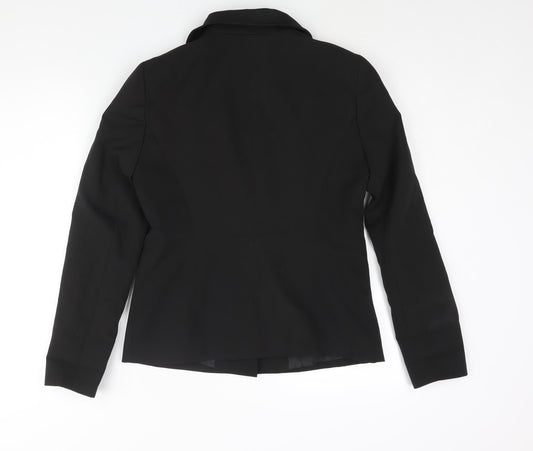 Miss Selfridge Womens Black Polyester Jacket Suit Jacket Size 10