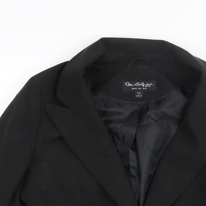 Miss Selfridge Womens Black Polyester Jacket Suit Jacket Size 10