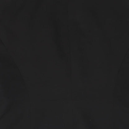 Miss Selfridge Womens Black Polyester Jacket Suit Jacket Size 10