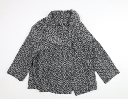 Womens UK Size 22 Bonmarché Grey Overcoat