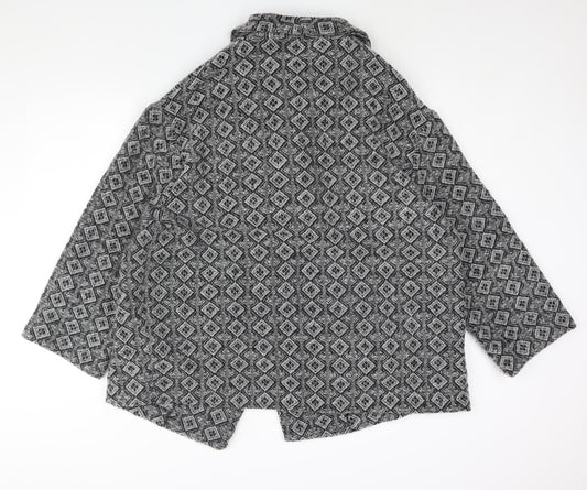 Womens UK Size 22 Bonmarché Grey Overcoat