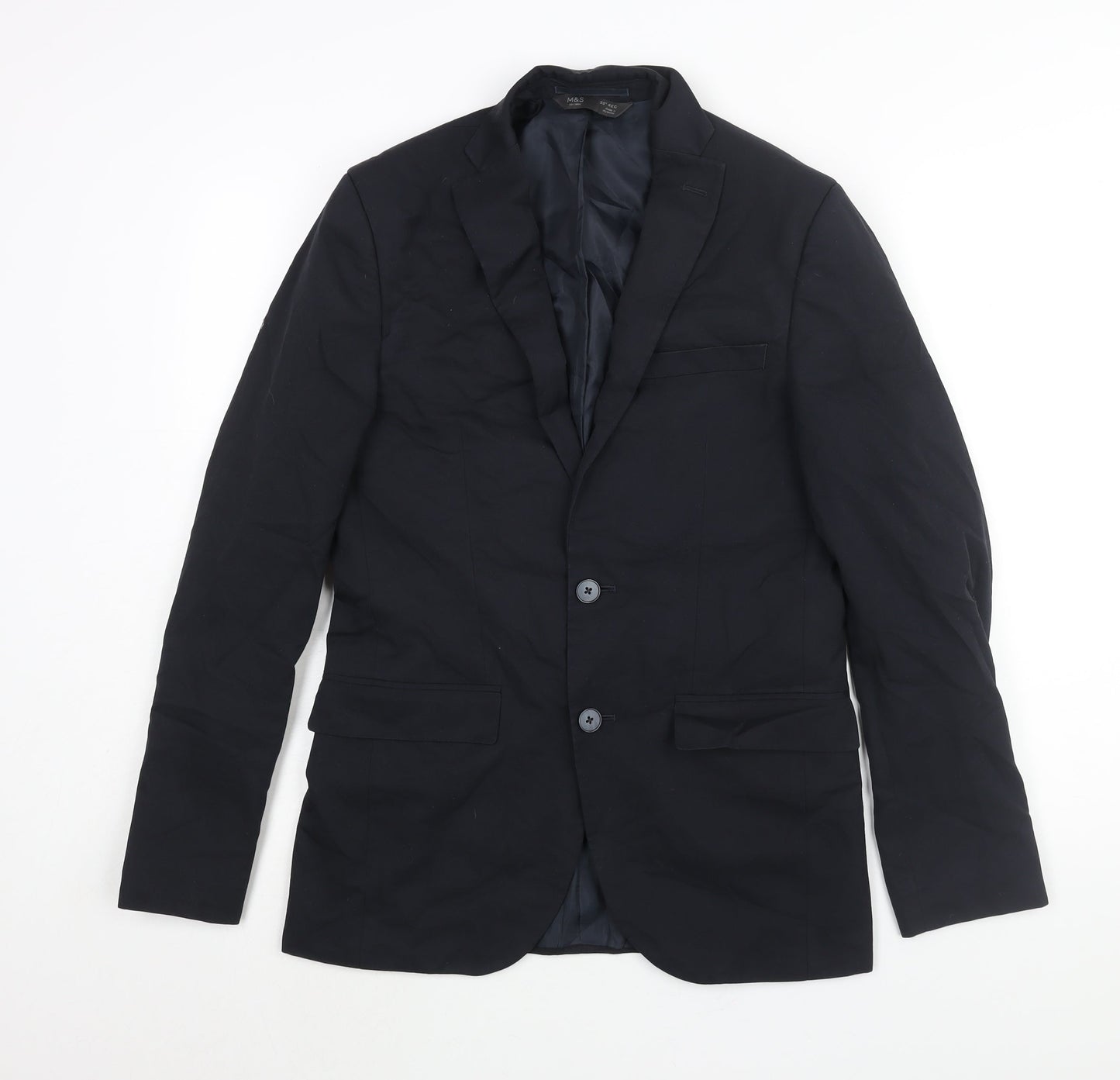 Mens UK Size 36 Marks and Spencer Regular Blue Suit Jacket