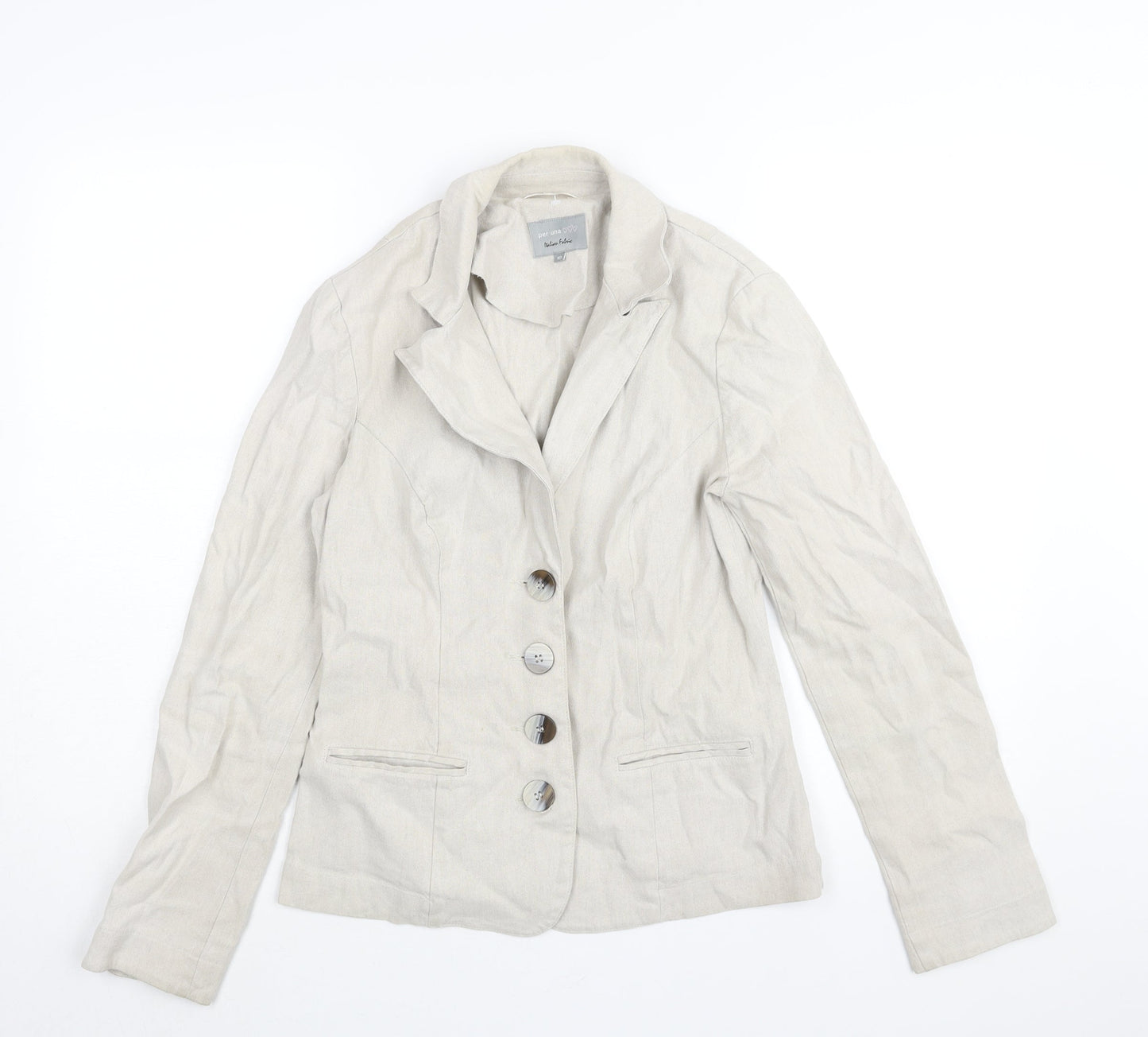Womens UK Size 10 Per Una Beige Jacket
