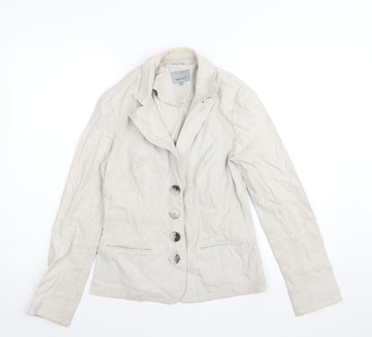 Womens UK Size 10 Per Una Beige Jacket